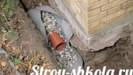 Создание дренажа вокруг фундамента