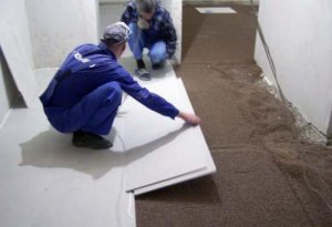 Устройство сухой стяжки