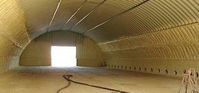 Утепление стен ангара полиуретанами